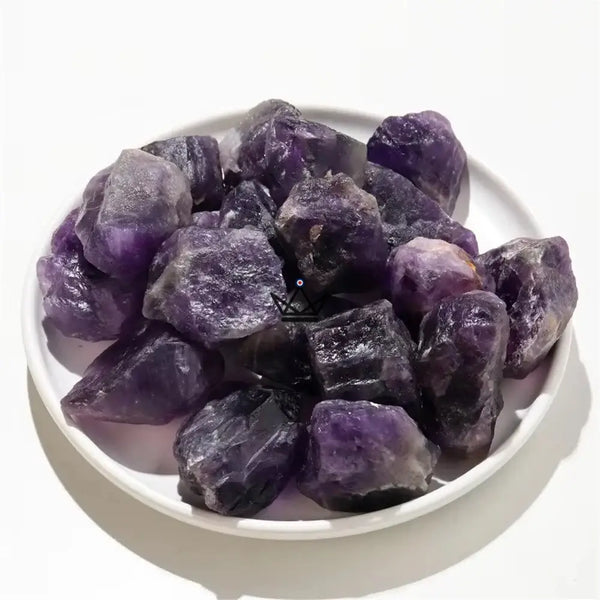 Rohe Mineralien zum Sammeln, Natursteine einzeln oder im Beutel — LITHOS, Roher Amethyst / 1 Stück
