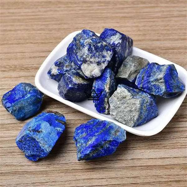 Rohe Mineralien zum Sammeln, Natursteine einzeln oder im Beutel — LITHOS, Lapislazuli / 1 Stück