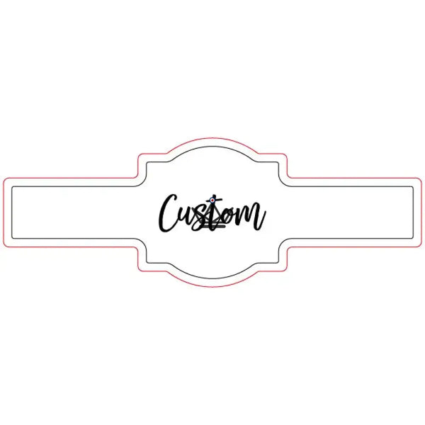 Personalisierbare Zigarrenbanderolen für Hochzeiten, 60er-Set — ALLIANCE, Modell 4
