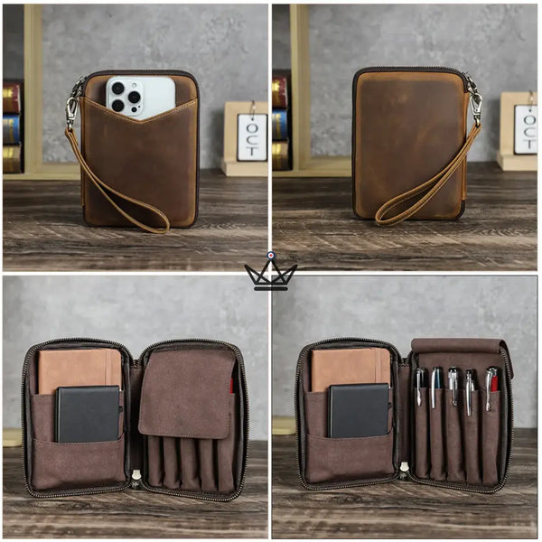 Organiseur de Poche en Cuir - Stylos & carnets personnalisable — VOYAGEUR Plume – 5/9