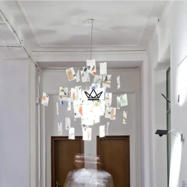 Lustre suspension Luminaire - Zettel Style Mémosphère - - luminaire - Cadeau, Noël, Anniversaire, Original - Atelier Atypique