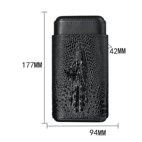 Etui à cigare en cuir - Wild Cedar - - etui cigare - Cadeau, Noël, Anniversaire, Original, Fête des pères, fête des mères - Atelier Atypique