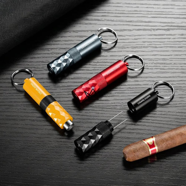 Perce-cigare porte-clés à facettes diamant, 5 coloris — FACETTE