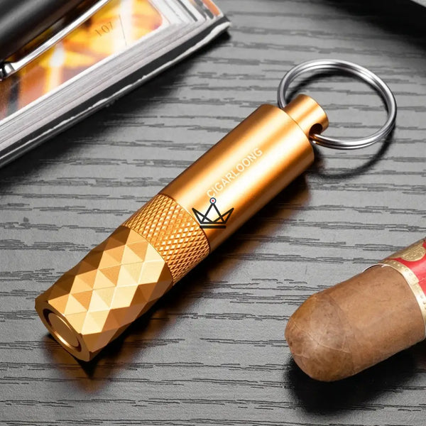 Perce-cigare porte-clés à facettes diamant, 5 coloris — FACETTE, Or
