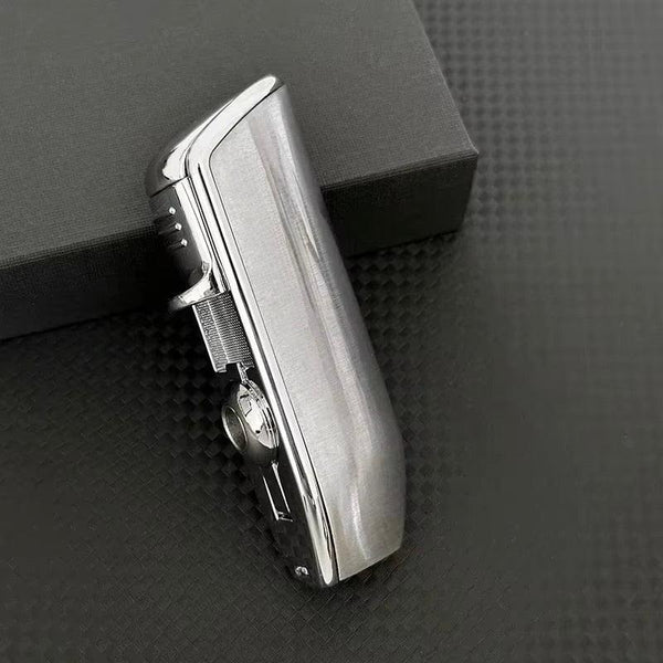 Briquet Chalumeau COHIBA - 3 Torches HOUDINI cigare argent