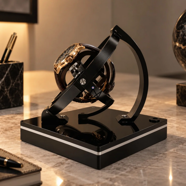 Remontoir Montre Automatique GYROSCOPICA — Rotation Gyroscopique 360°, 3h/9h, Homme & Femme – 2/9