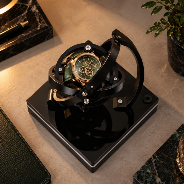 Remontoir Montre Automatique GYROSCOPICA — Rotation Gyroscopique 360°, 3h/9h, Homme & Femme – 3/9