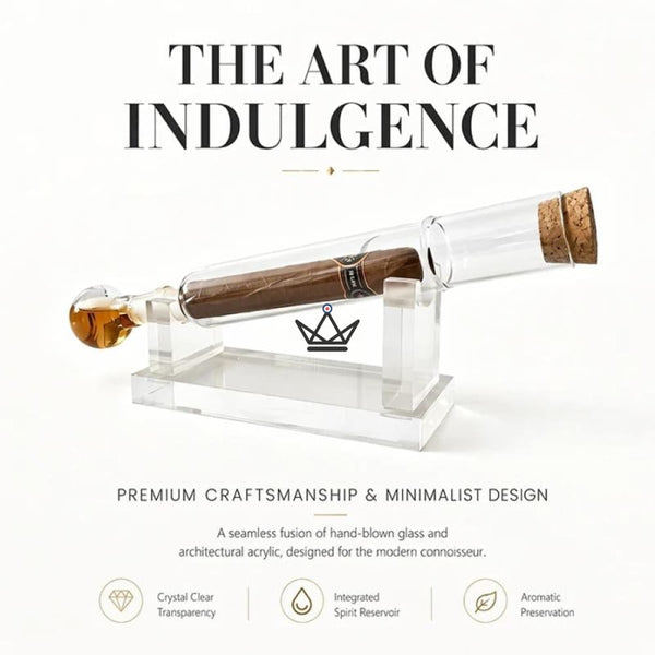 Zigarren-Infuser aus mundgeblasenem Glas für Spirituosen - INFUSIO RITUAL