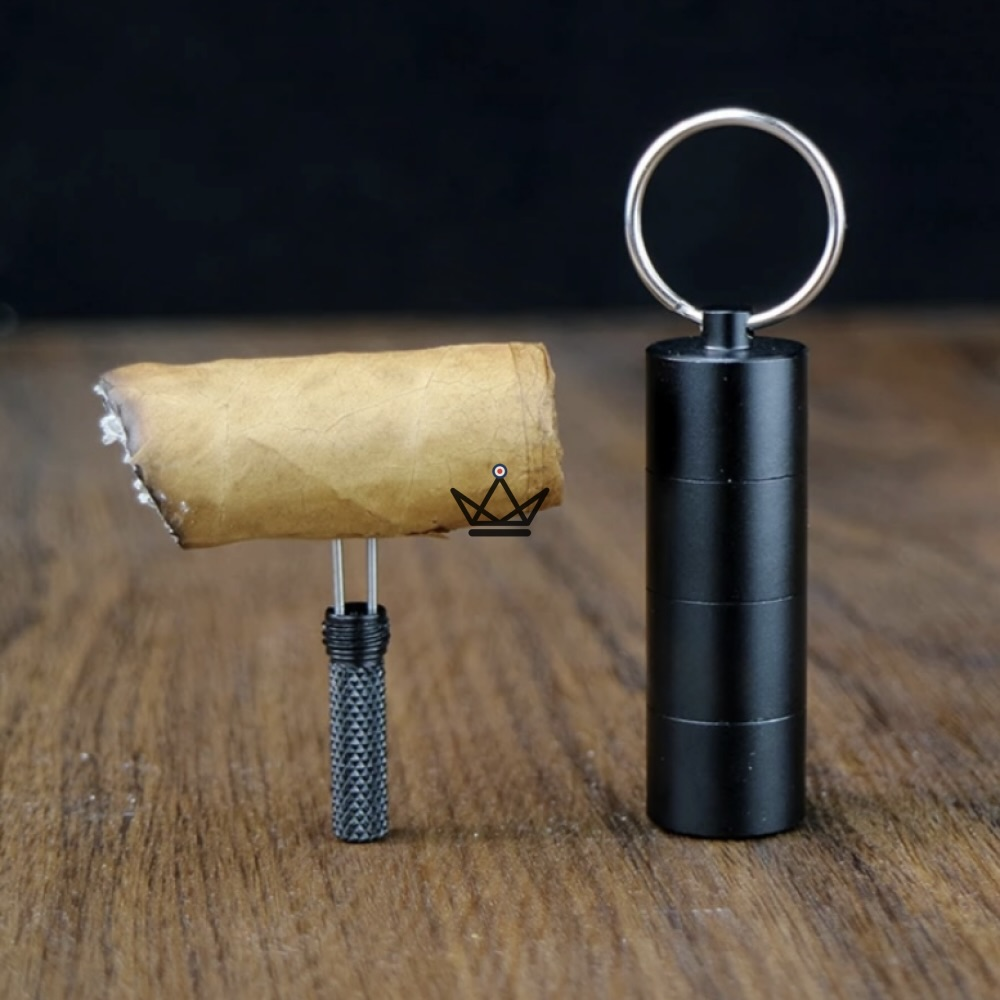 Rehausseur De Tirage De Cigare, Aiguille Pour Cigare, Poinçon Double, Pince à Cigares, Cadeau Pour Homme, Cadeau De Noël, Perceuse à Cigares Double