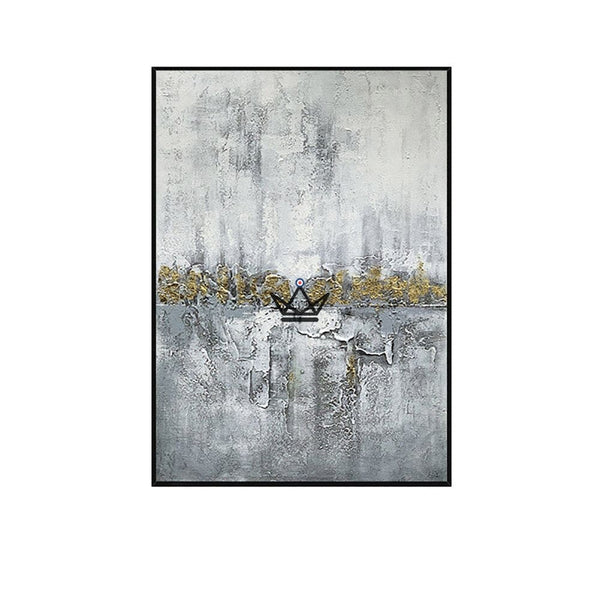 Peinture à l'huile sur toile XXL - Golden Abstraction - - toile - Cadeau, Noël, Anniversaire, Original - Atelier Atypique