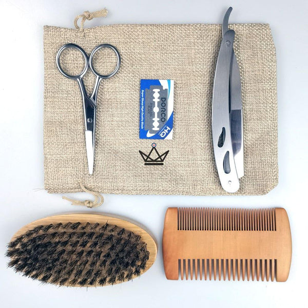 Kit Barbe Razer - 9 Pièces - - barbe - Cadeau, Noël, Anniversaire, Original - Atelier Atypique