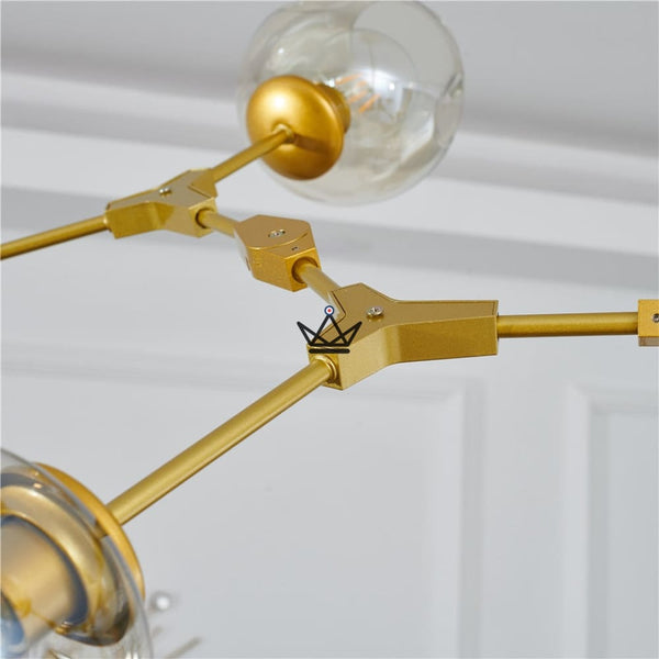 Lustre plafonnier industriel articulé - Branching Bubble - - luminaire - Cadeau, Noël, Anniversaire, Original - Atelier Atypique