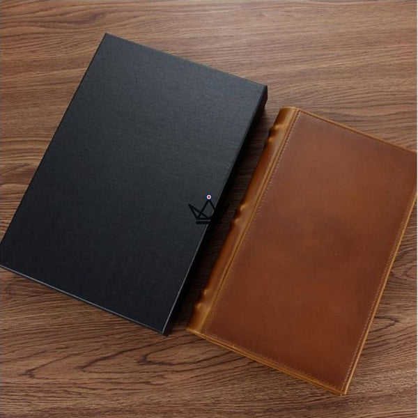 Cave à cigare en cuir - CUBA SECRET BOOK original luxe caché livre marron coffret