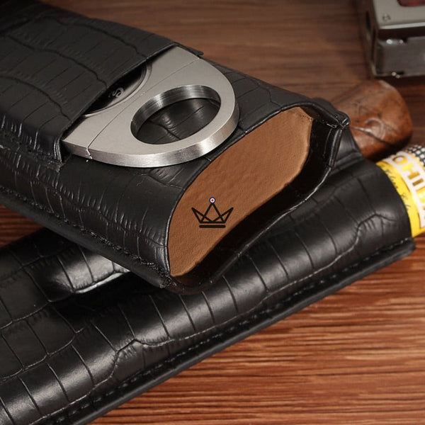 Etui à cigare en cuir - Beast - - etui cigare - Cadeau, Noël, Anniversaire, Original - Atelier Atypique