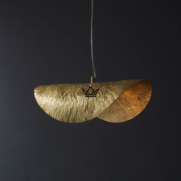 Lustre Suspension Feuille Lotus en Cuivre — Brass Goldyz, Default Title