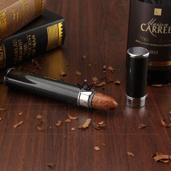 Tube à cigare - Aurora Carbonica - - etui cigare - Cadeau, Noël, Anniversaire, Original - Atelier Atypique