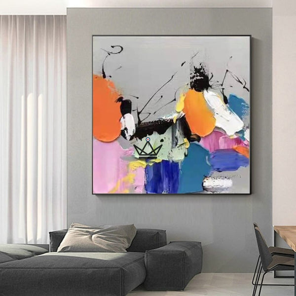 Peinture à l'huile sur toile XXL - Fusion Chromatique - - toile - Cadeau, Noël, Anniversaire, Original - Atelier Atypique