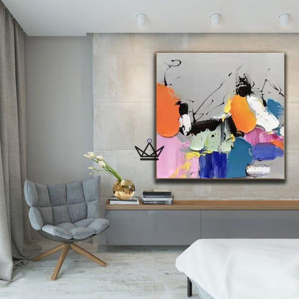 Peinture à l'huile sur toile XXL - Fusion Chromatique - - toile - Cadeau, Noël, Anniversaire, Original - Atelier Atypique