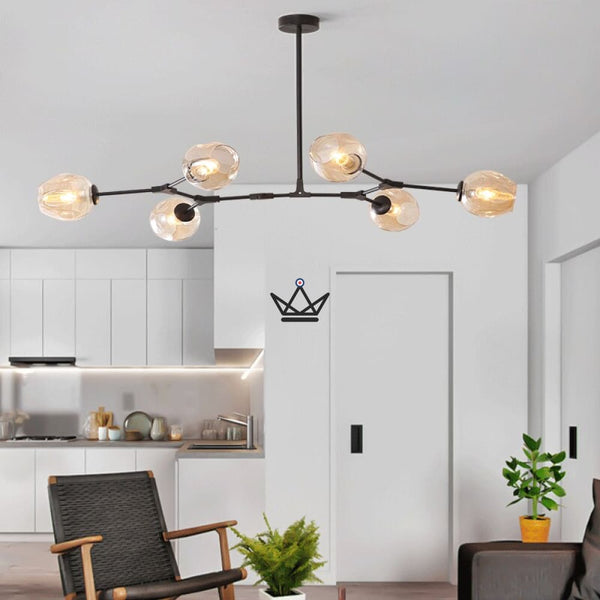 Lustre plafonnier industriel articulé - Branching Bubble - - luminaire - Cadeau, Noël, Anniversaire, Original - Atelier Atypique