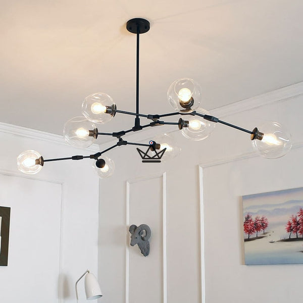 Lustre plafonnier industriel articulé - Branching Bubble - - luminaire - Cadeau, Noël, Anniversaire, Original - Atelier Atypique