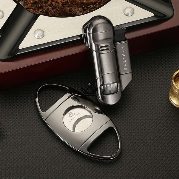 Pack briquet torche et Coupe-cigare - Incendium - - coffret cigare - Cadeau, Noël, Anniversaire, Original - Atelier Atypique