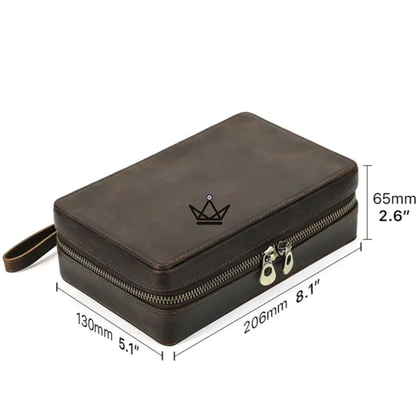 Etui à cigares en cuir personnalisable - Voyageur Prestige - - etui cigare personnalisable - Cadeau, Noël, Anniversaire, Original - Atelier Atypique
