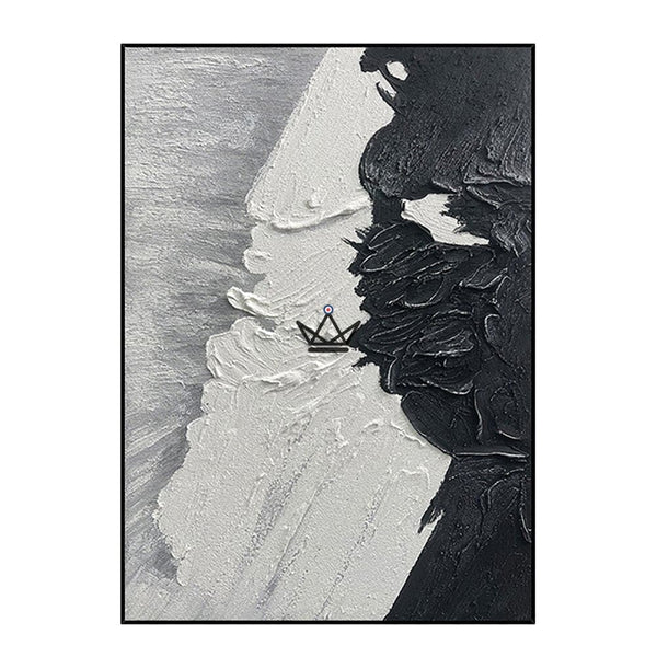 Peinture à l'huile sur toile XXL - Abstraction ondulante - - toile - Cadeau, Noël, Anniversaire, Original - Atelier Atypique