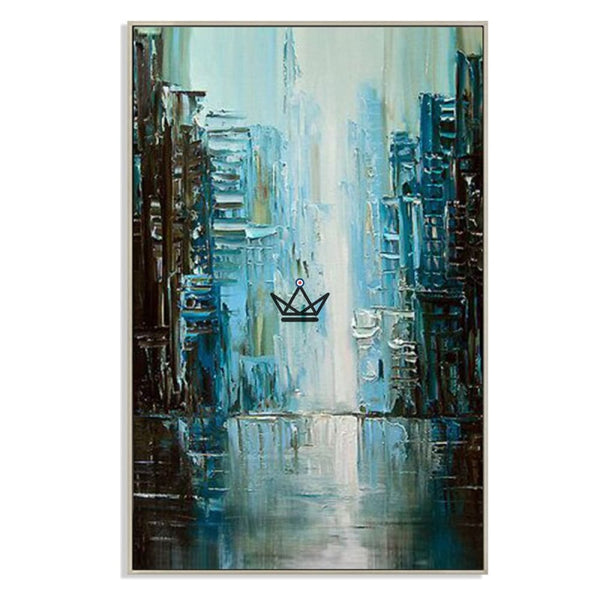 Peinture à l'huile sur toile XXL - Épure moderne - - toile - Cadeau, Noël, Anniversaire, Original - Atelier Atypique