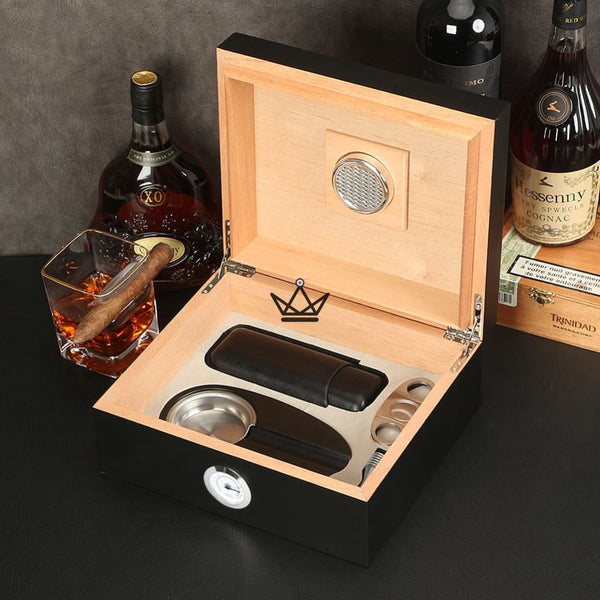 Coffret à cigare - FIFTY LUNARIS -  - cave a cigare - Cadeau, Noël, Anniversaire, Original - Atelier Atypique