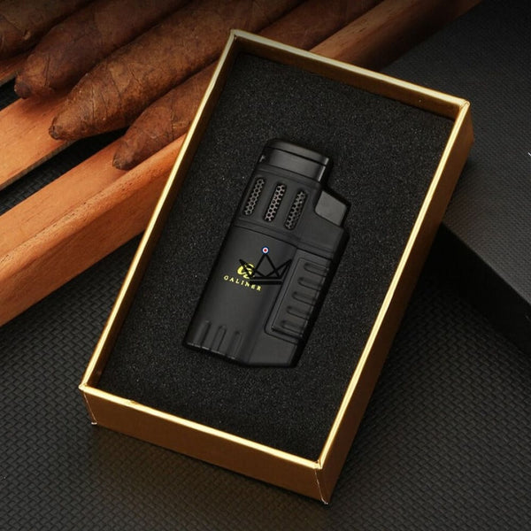 Briquet Chalumeau - 4 Torches FURY - - Briquet Out - Cadeau, Noël, Anniversaire, Original - Atelier Atypique