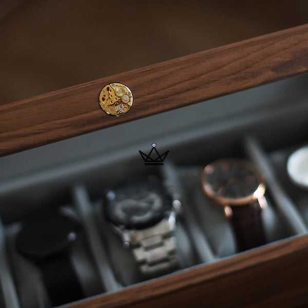 Coffret de rangement pour montre de luxe - Custodia Temporum - - Remontoirs - Cadeau, Noël, Anniversaire, Original - Atelier Atypique