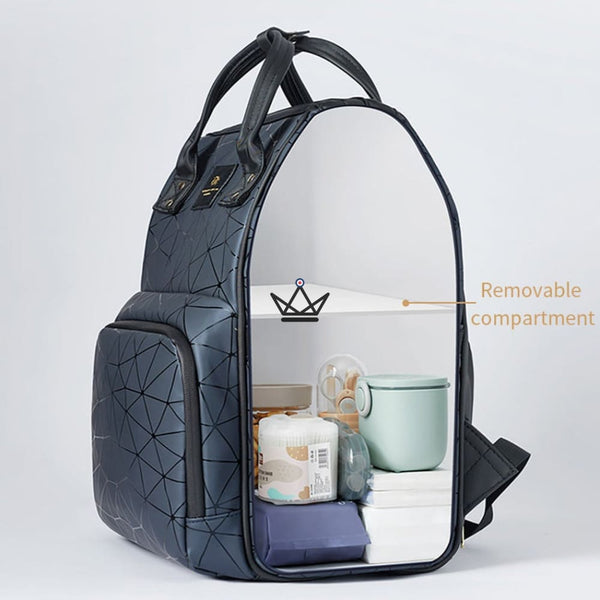 Sac à dos de Maternité / à langer - GEOMETRIX - - sac de maternité - Cadeau, Noël, Anniversaire, Original - Atelier Atypique