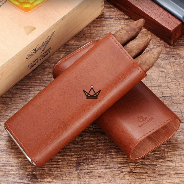 Etui 3 cigares et Coupe-Cigare - NEBOS - - Etui à cigare - Cadeau, Noël, Anniversaire, Original - Atelier Atypique