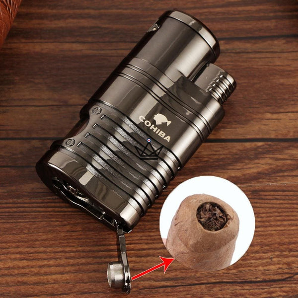 Briquet Chalumeau COHIBA - 4 Torches - NewPunch - Atelier Atypique