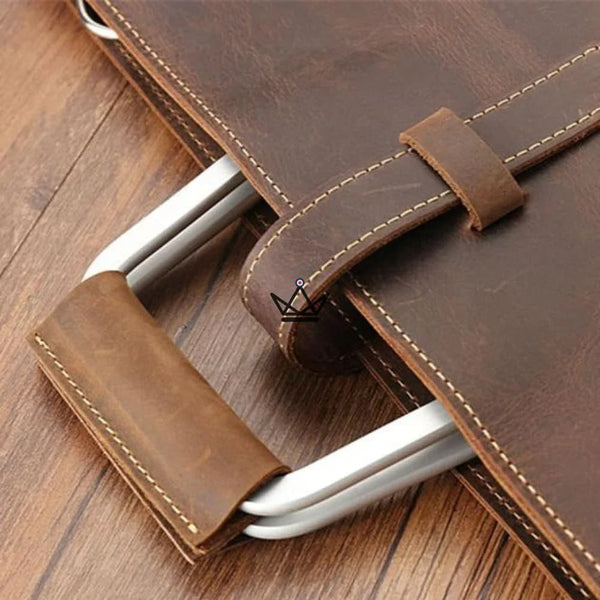 Sacoche en cuir vintage - WINSTON - Atelier Atypique