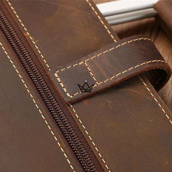 Sacoche en cuir vintage - WINSTON - Atelier Atypique