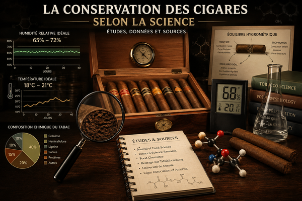 La conservation des cigares selon la science : études, données et sources