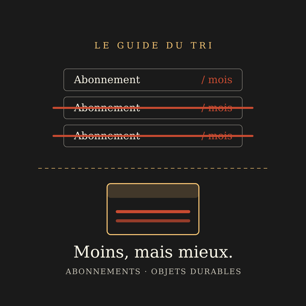 Abonnements ou objets durables : le guide pour faire le tri et mieux investir