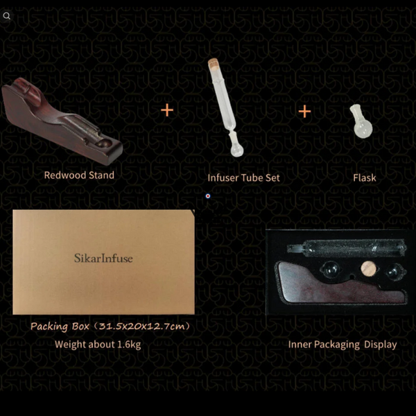 Premium-Zigarren-Infuser mit Hygrometer - Infusio Axis