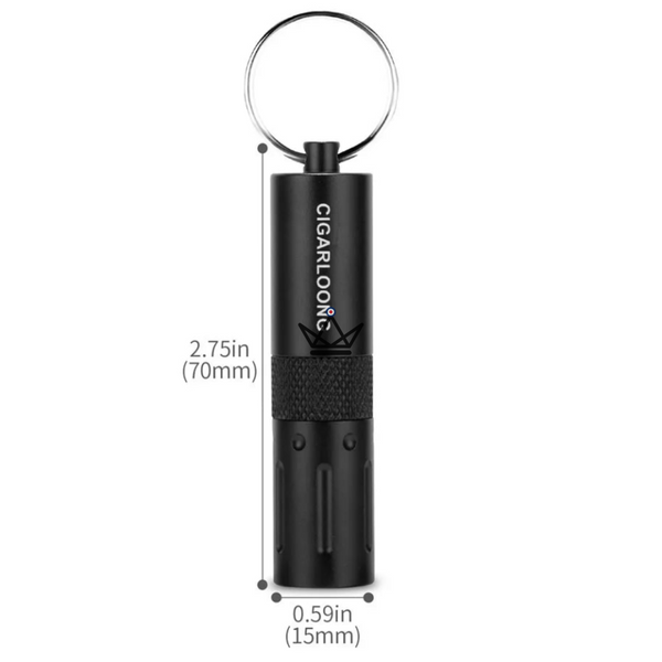 Zigarrenbohrer 2-in-1 CAPONE — Edelstahl, 6 Farben | Geschenkbox