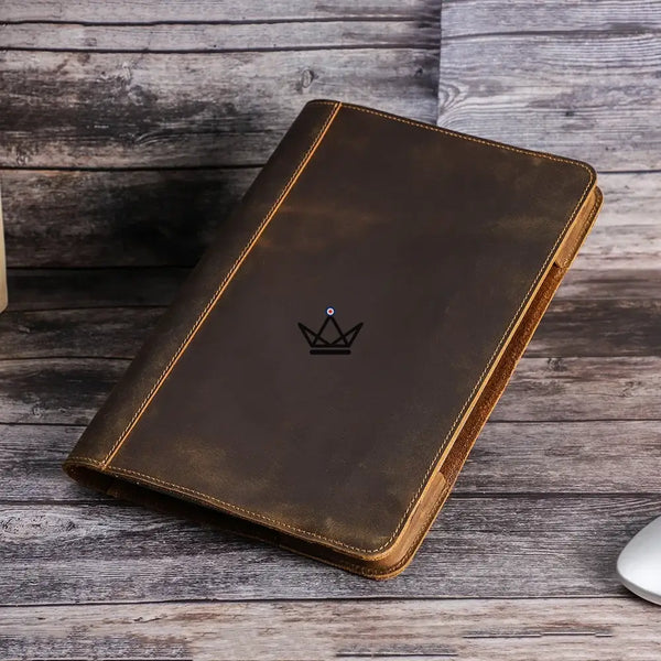 Personalisierbare MacBook-Ledertasche 13" - Voyageur RELIURE