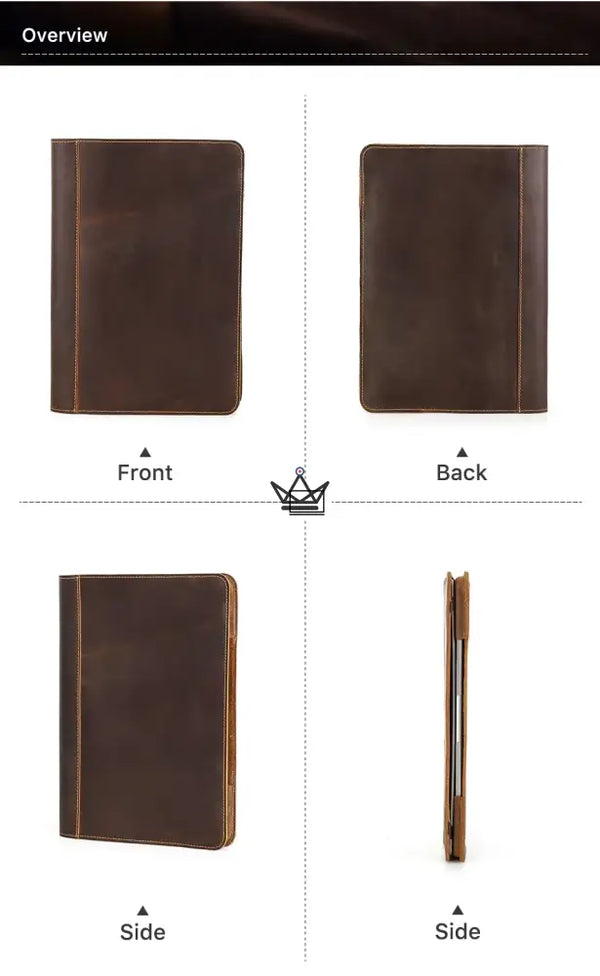 Personalisierbare MacBook-Ledertasche 13" - Voyageur RELIURE