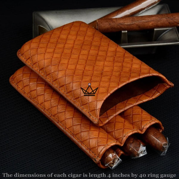 Etui à cigare de voyage cuir COHIBA - GRID -  - Etui à cigare - Cadeau, Noël, Anniversaire, Original - Atelier Atypique