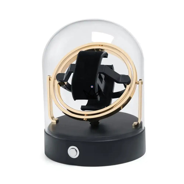Remontoir 1 montre sous cloche à anneaux gyroscopiques - ASTROLABE - ["maj-desc","maj-filtre"] - Remontoirs - Cadeau, Noël, Anniversaire, Original, Fête des pères, fête des mères - Atelier Atypique