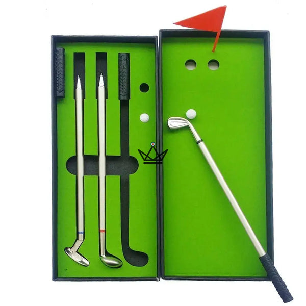 Schreibtisch-Geschenkset Golfschläger-Stifte, Geschenk für Golfer – BIRDIE