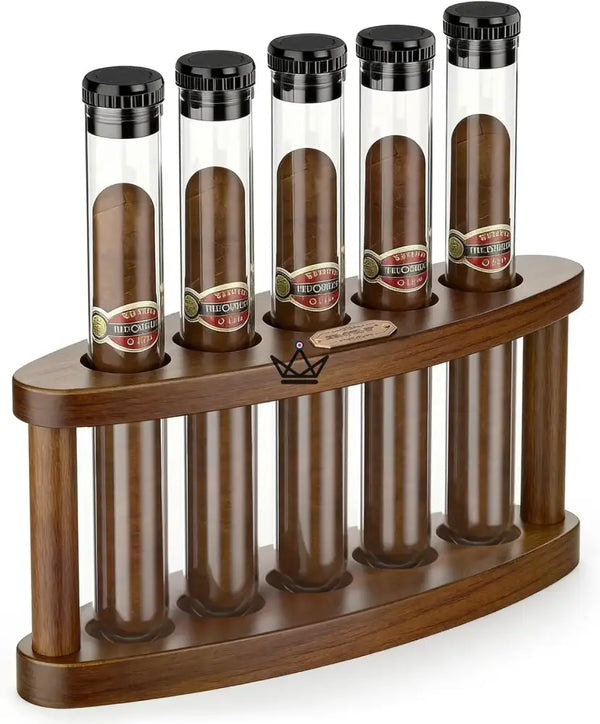 Humidor Quintett Akazienholz – 5 Tuben