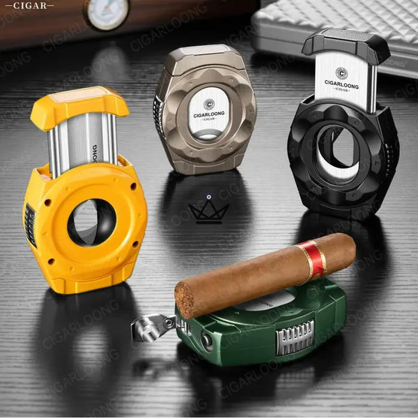 Coupe-Cigare 4-en-1 Acier Inoxydable - CALIBRIUM