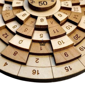 Casse-Tête Mathématique - Addition des Anneaux pour Atteindre 50 -  - casse-tete - Cadeau, Noël, Anniversaire, Original, Fête des pères, fête des mères - Atelier Atypique