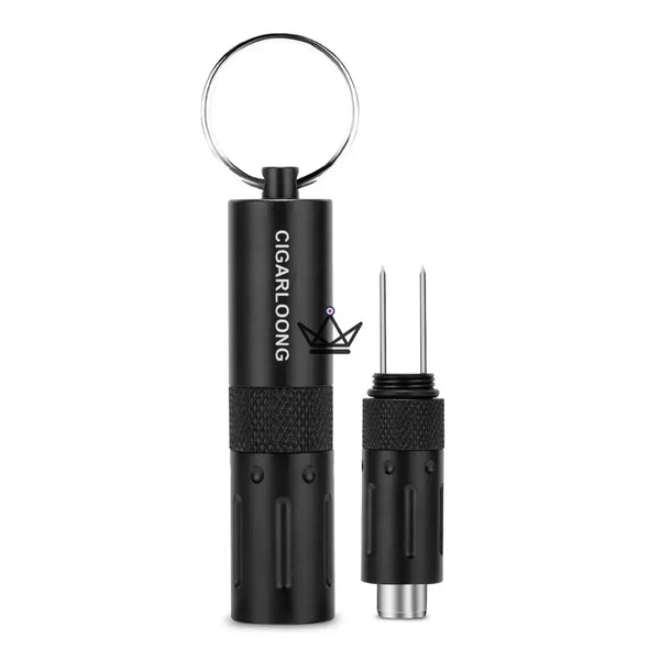 Zigarrenbohrer 2-in-1 CAPONE — Edelstahl, 6 Farben | Geschenkbox