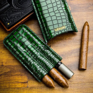 Étui à cigare en cuir - Leonidas Edition - [] - etui cigare - Cadeau, Noël, Anniversaire, Original, Fête des pères, fête des mères - Atelier Atypique